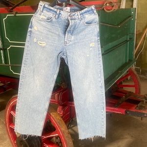 Anine Bing jeans. Button fly, high waisted.